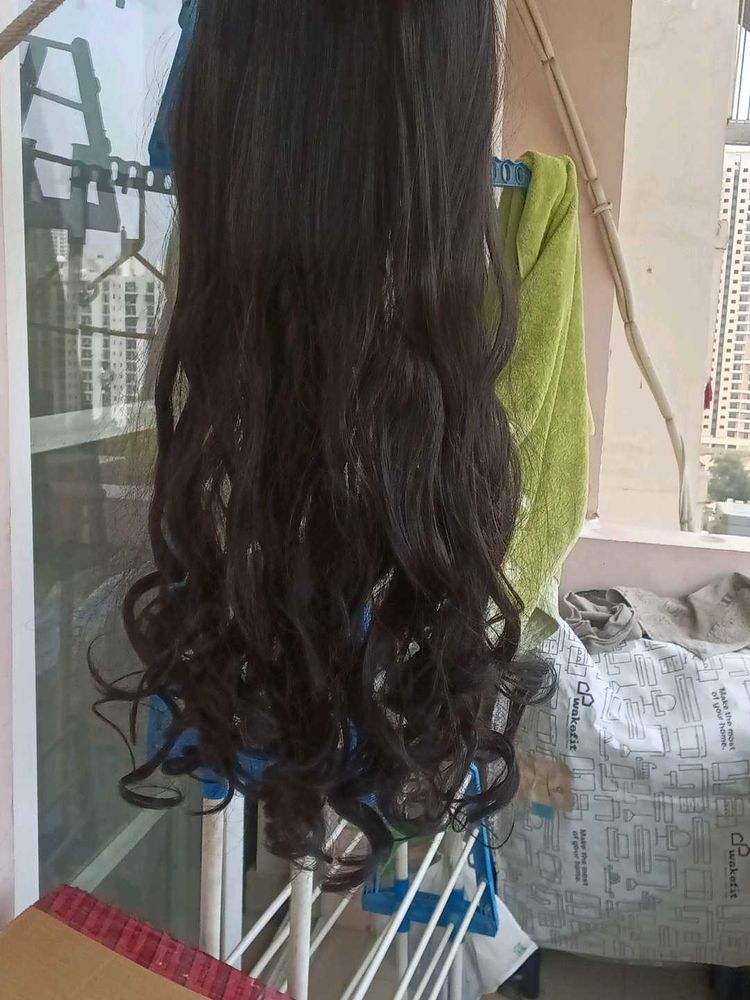 Long Brown Curly Clip In Hair Extensions