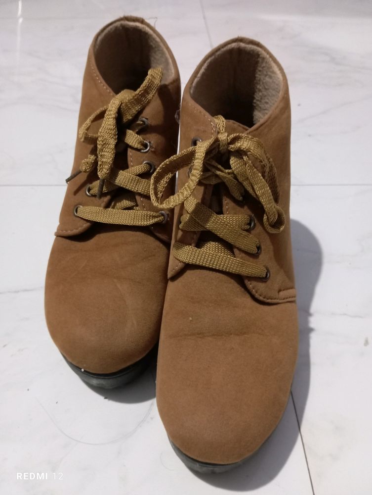 Brown Boots With Heals😎Offer For You 🤩