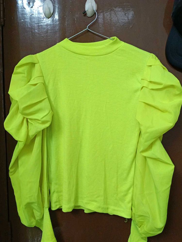 Turtle Neck Neon Top