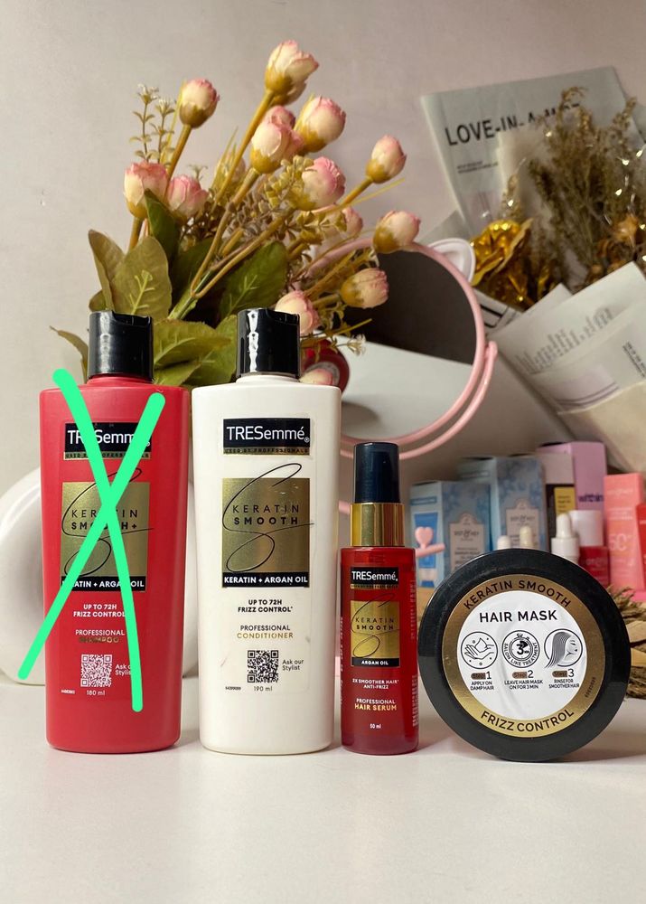 TRESemme Keratin Smooth Set accept shampoo