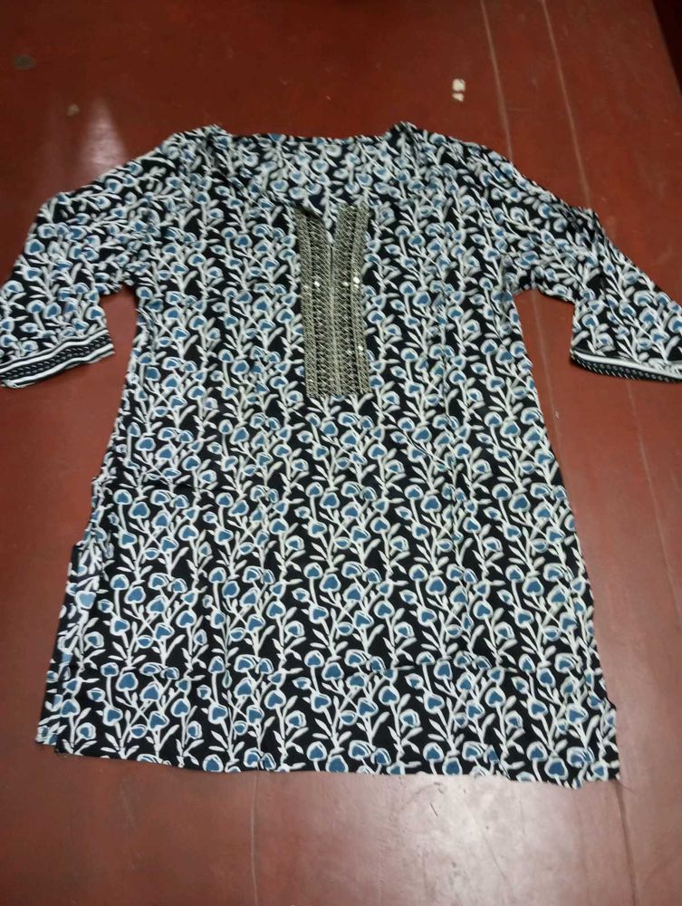 Floral Print Kurta