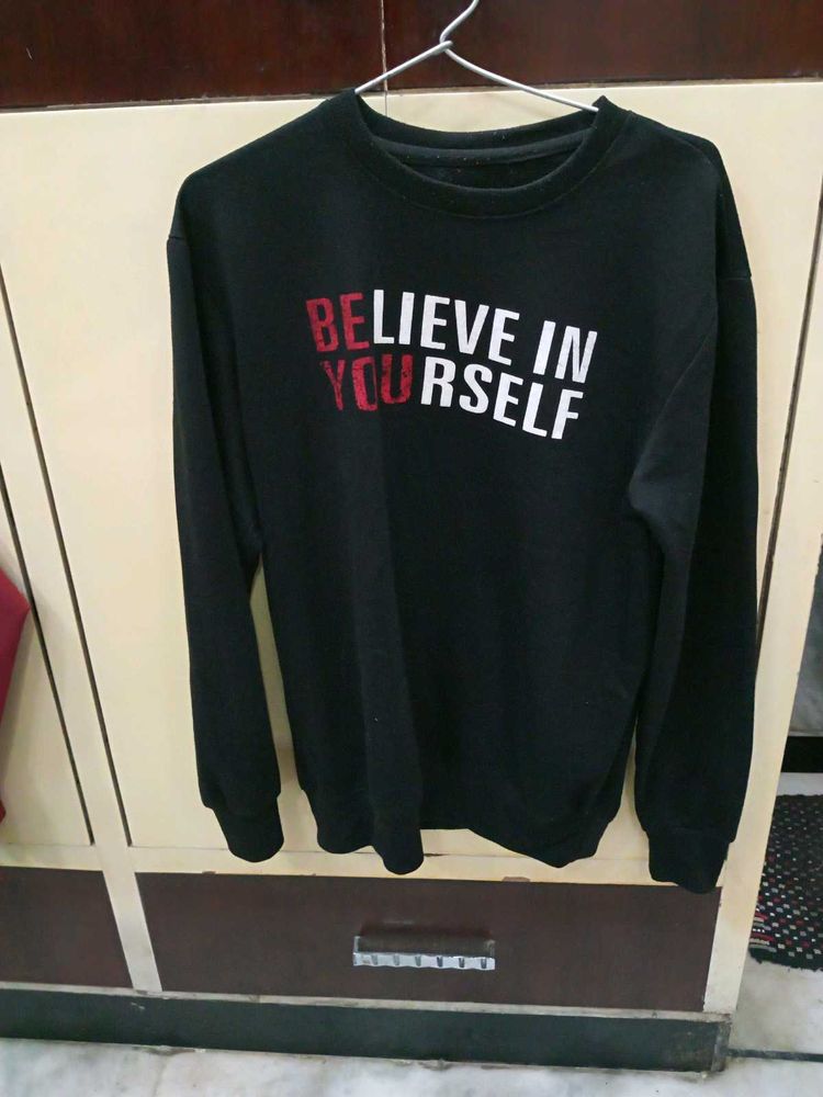 Believe in Yourself Black Sweatshirt