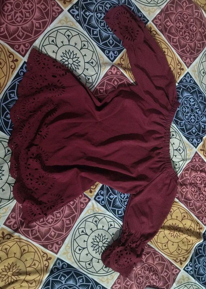 Pretty Maroon Top❤✨