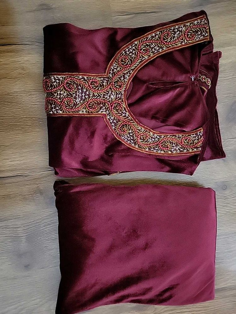 Velvet Salwar Kurta/ Co-ord Set