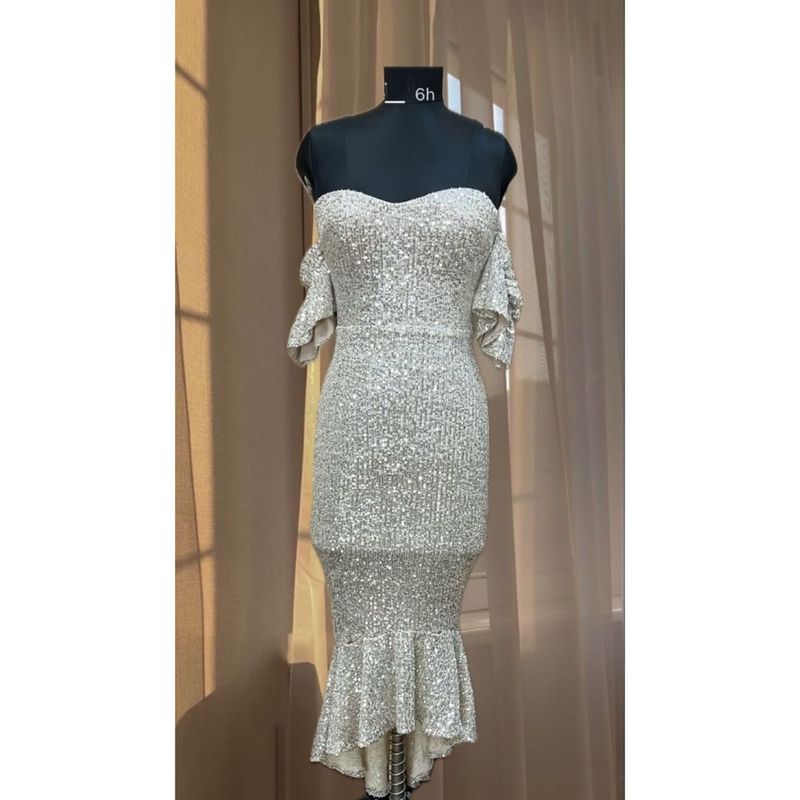 Sequin Off Shoulder Mermaid Dress