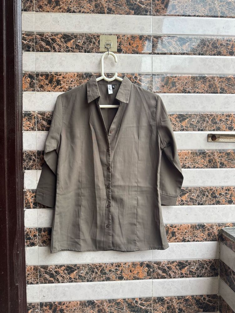 Stylish Olive Green Shirt