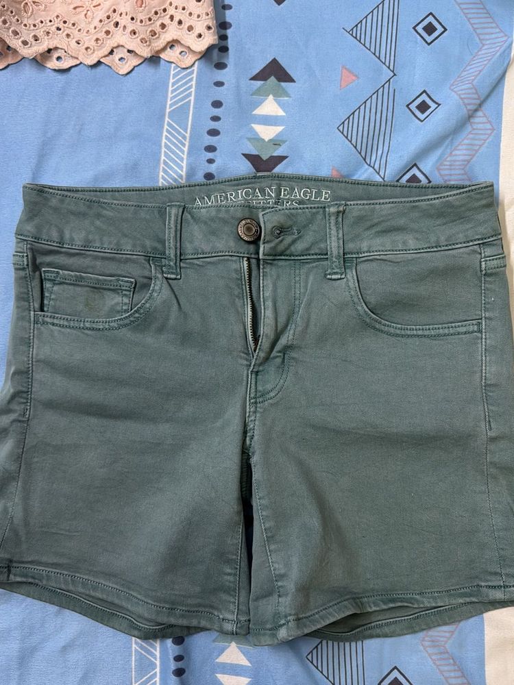 Pastle Color denim shorts