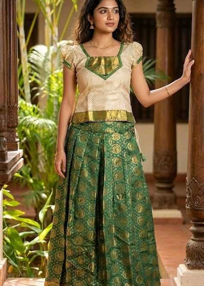 Traditional Pattu Pavadai Dress