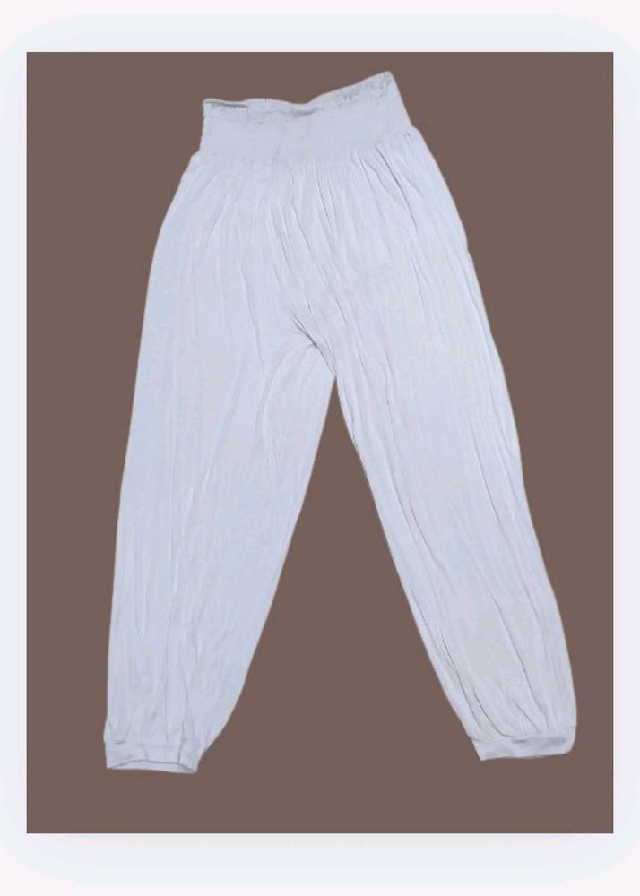 White Harem Pants/ Palazzo