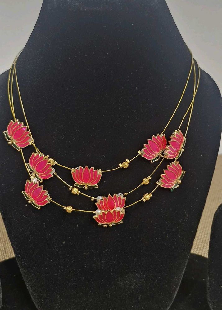 Lotus Charm Necklace