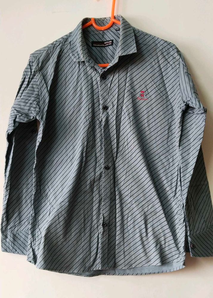 Grey Shirt Full Sleeves For 12- 13 Year Old Boy