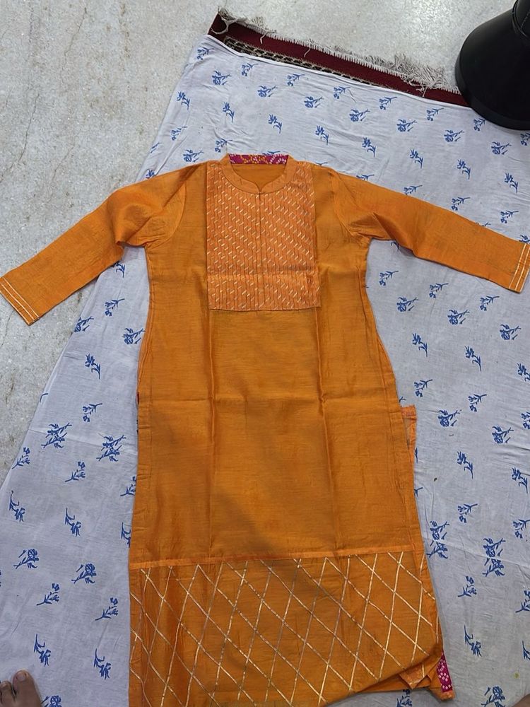 Orange Kurta