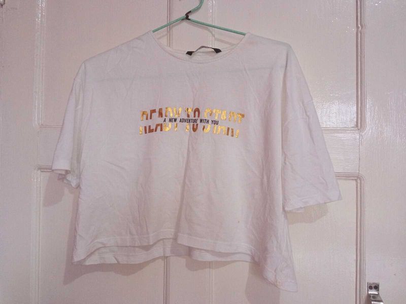 Women Crop Top T-shirt