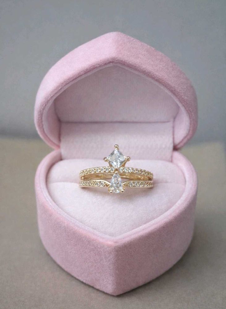 Dual solitaire ring adjustable