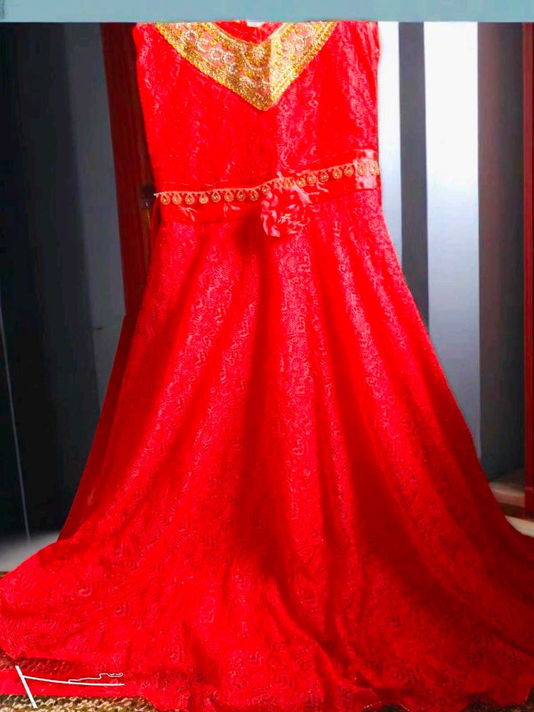 Red Ethnic Gown