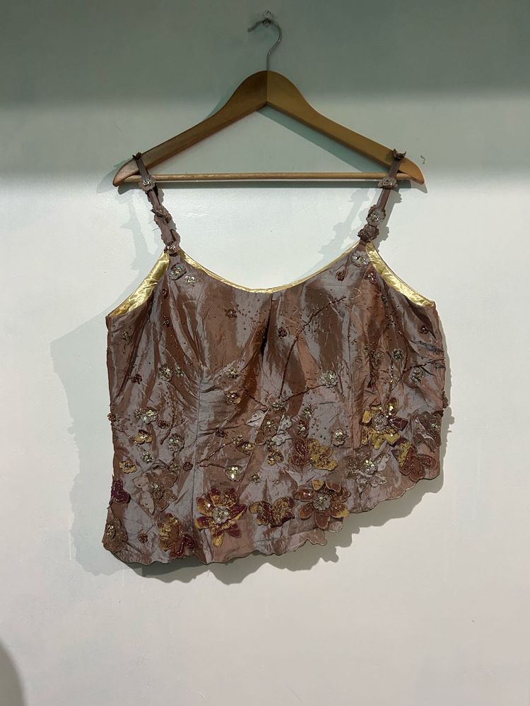 Embellished Sleeveless Top