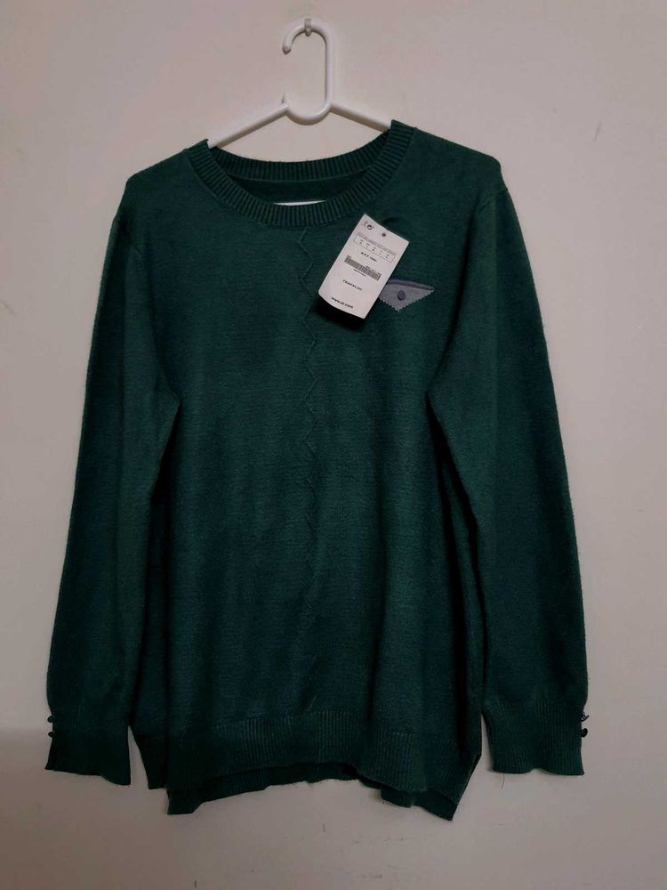 Forest Green Knit Sweater