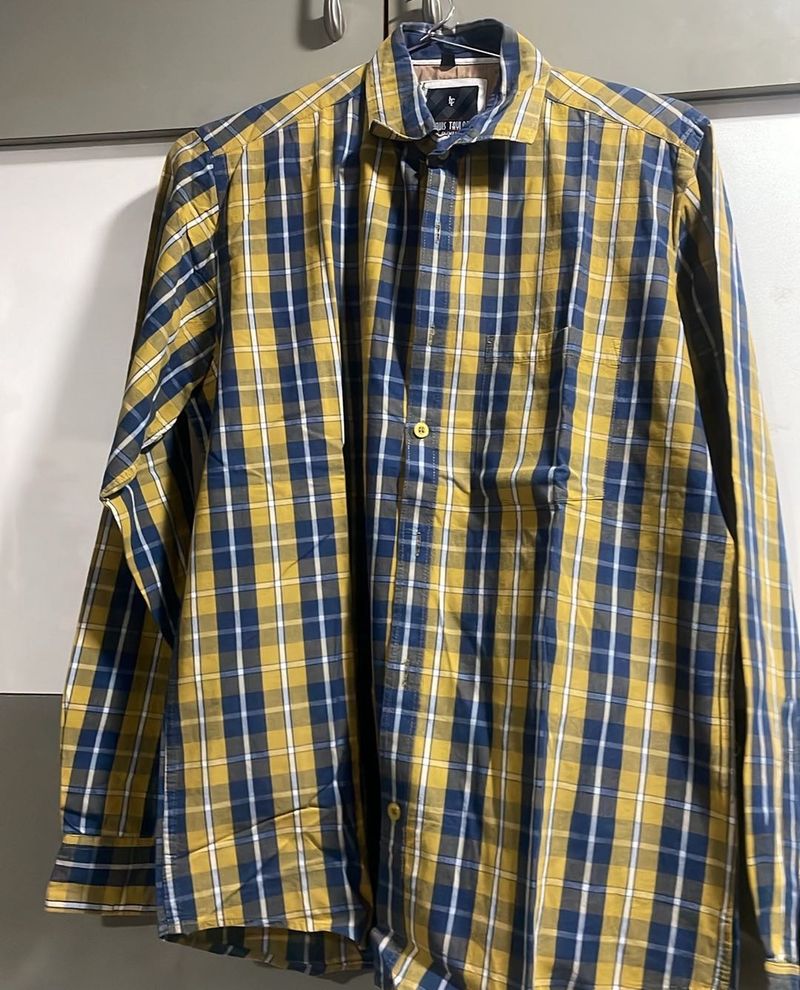 Plaid Button-Down Shirt