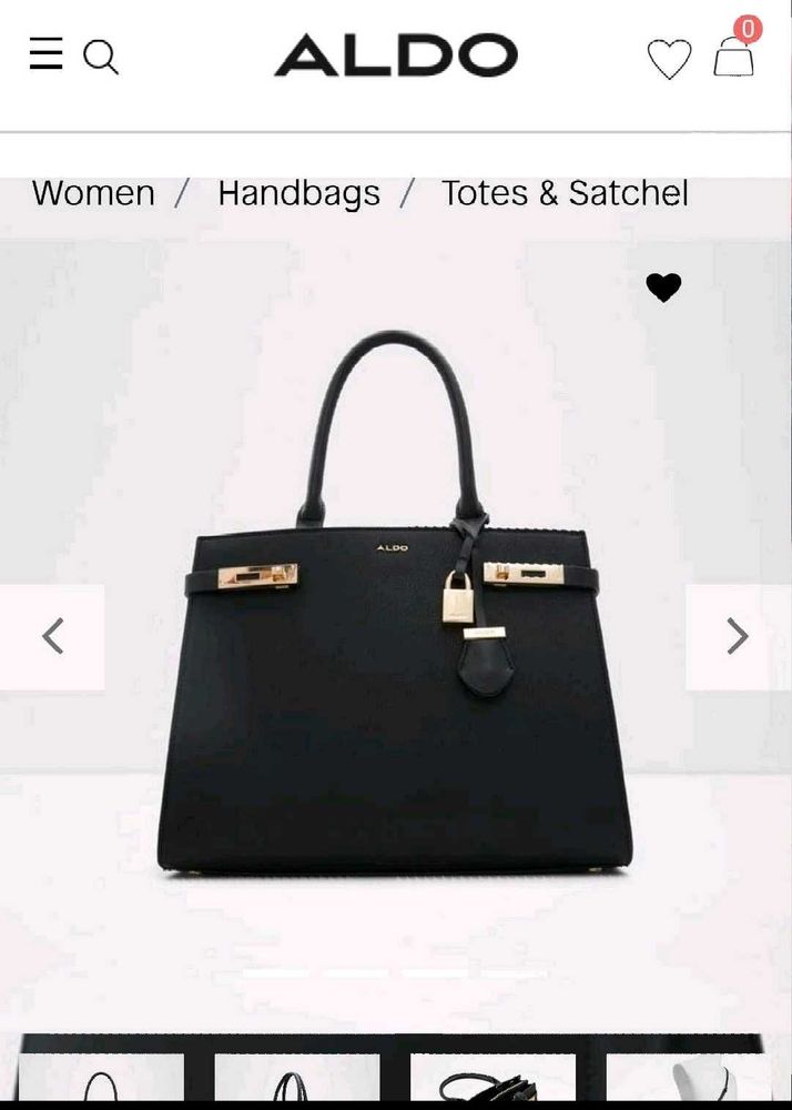 ALDO Black Tote Bag Fix Price