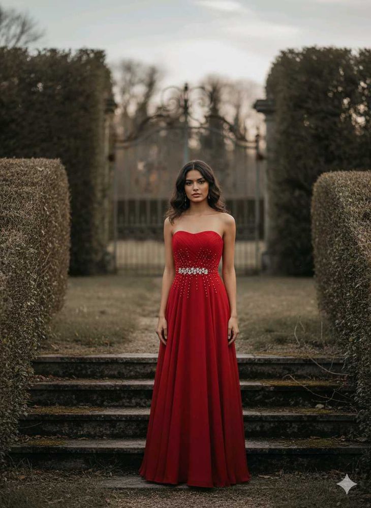 Elegant Red Gown