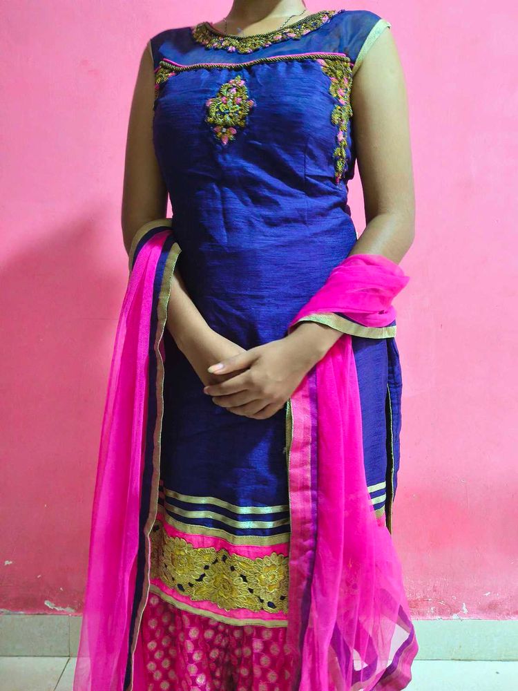 Patiala Embroidery Work Dress