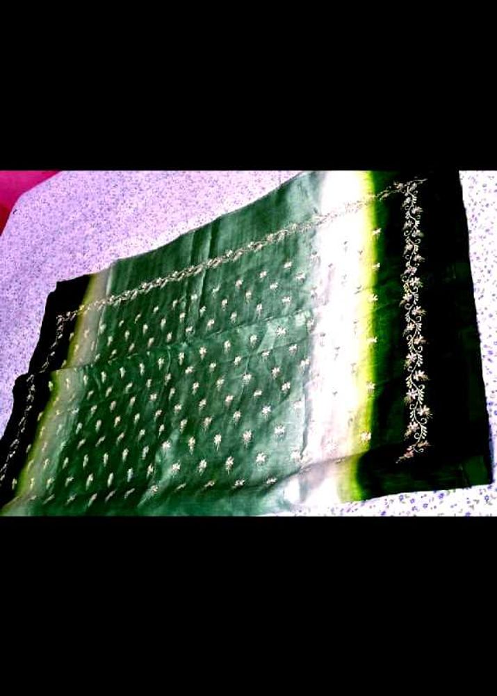 Elegant Green Silk  Saree2
