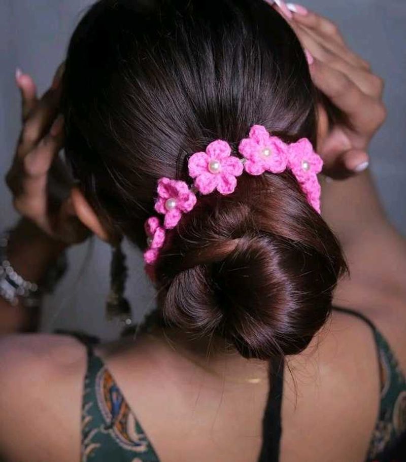 Pink Floral Hair Accessory