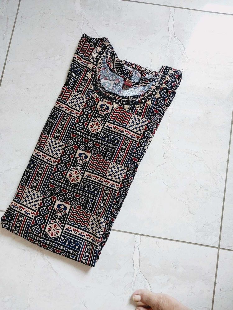 Patterned Tunic Top
