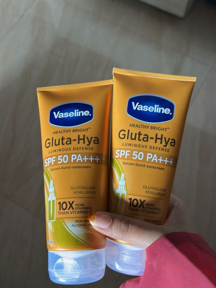 Vaseline Gluta-Hya SPF 50 Sunscreen (2 Tubes)