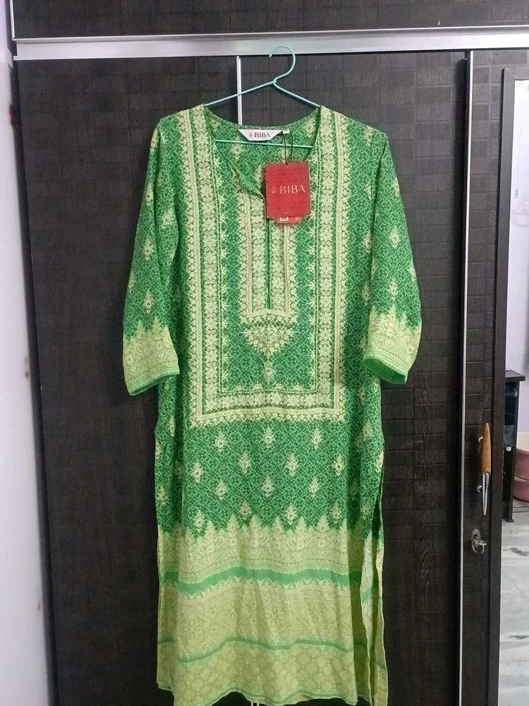 Biba Elegant Green Kurta