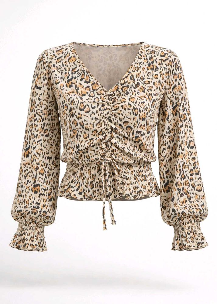 Leopard Print Long Sleeve Top🖤