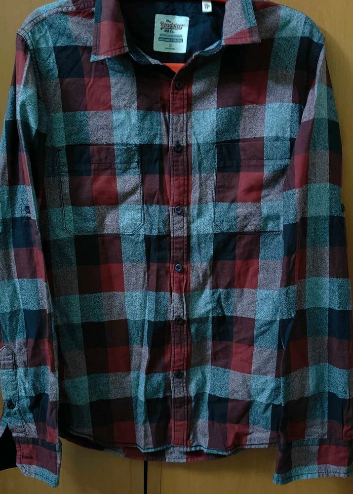 Red &amp; Grey Checkered Shirt ( Used twice only)