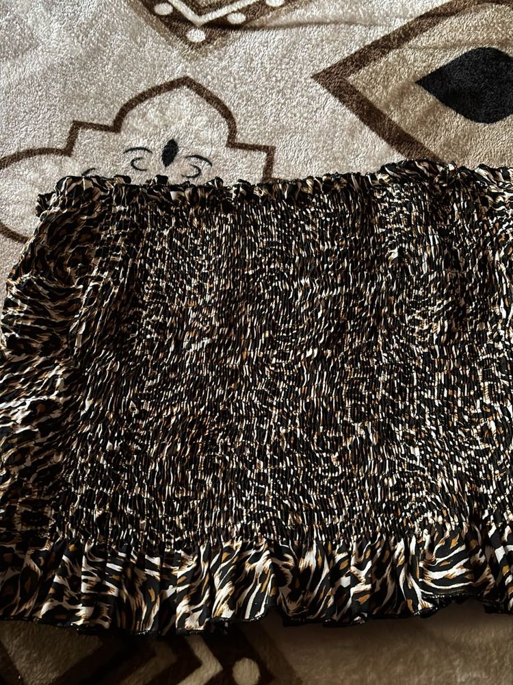 Leopard Print Tube Top