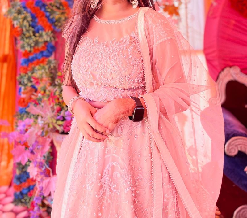 Pink Embellished Lehenga Choli