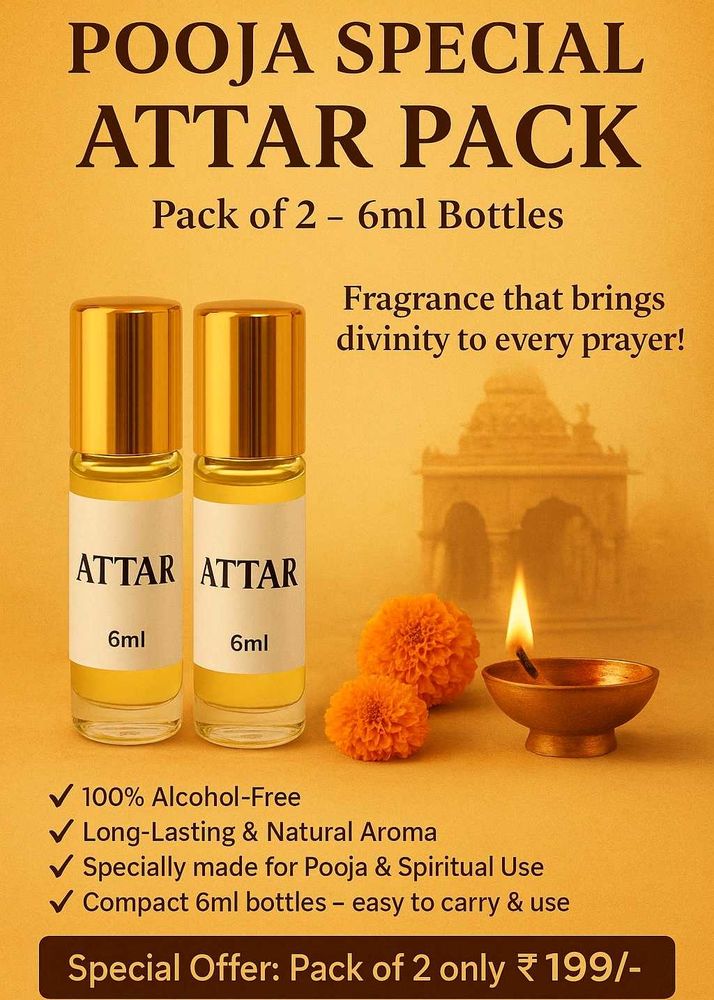 Pooja Special Attar Pack (2 x 6ml)