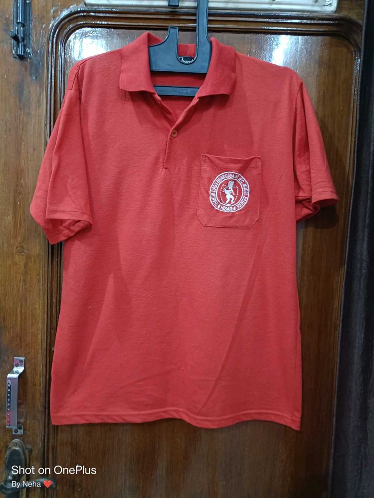 Red Colour Tshirt
