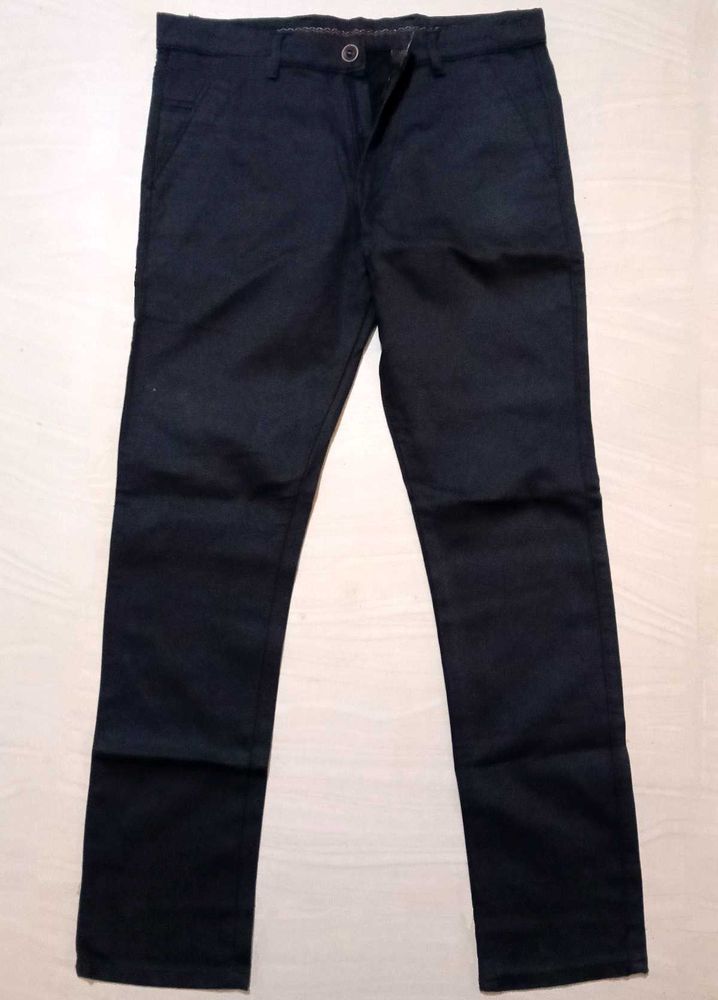 SUPERDRY Men Regular Fit Cotton Blend Pant (Black.