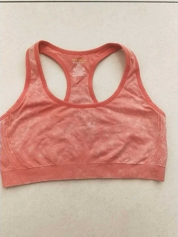 XL Tek Gear Peach Sports Bra