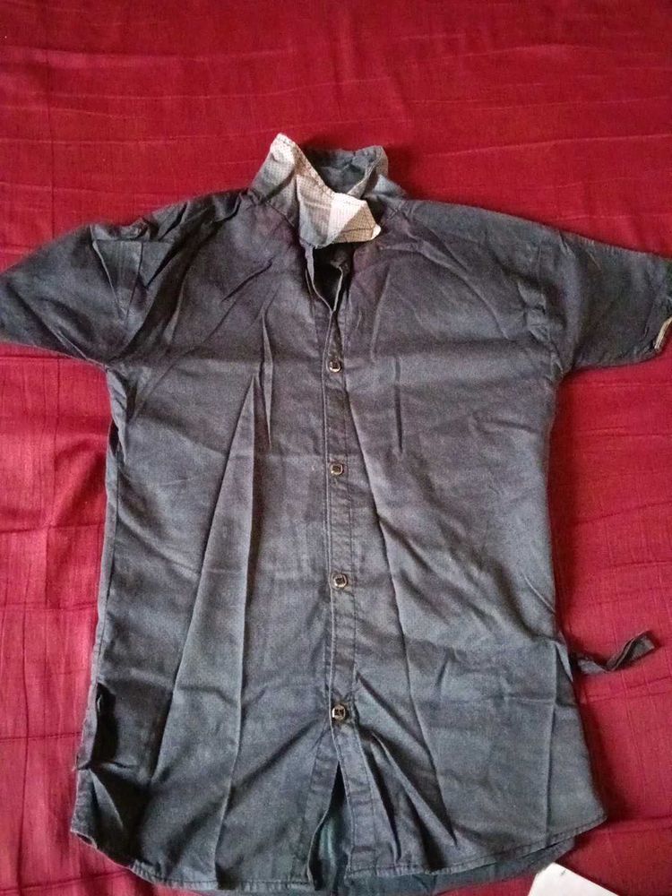 Stylish Blue Denim Shirt