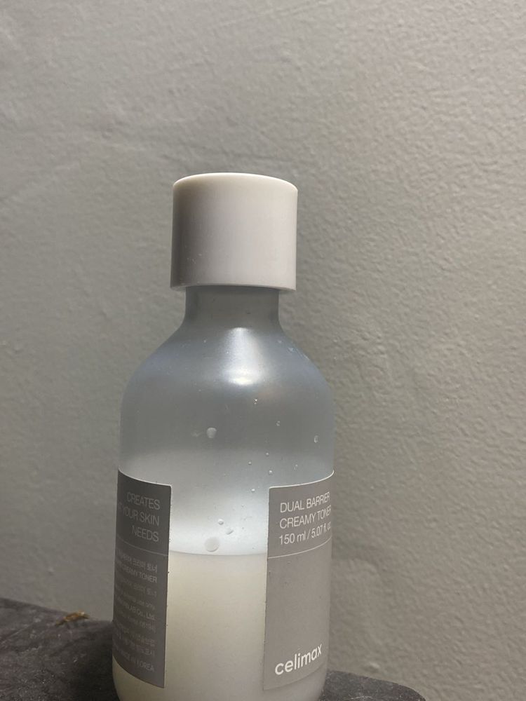 Celimax Dual Barrier Creamy Toner- 50% Used