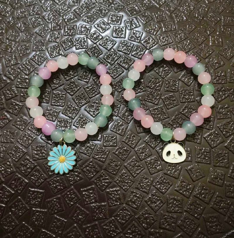 Combo Of 2 Cute Beaded Charm Bracelets