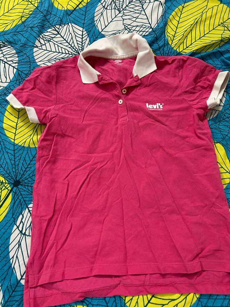 Women Tshirt Hot Pink Color