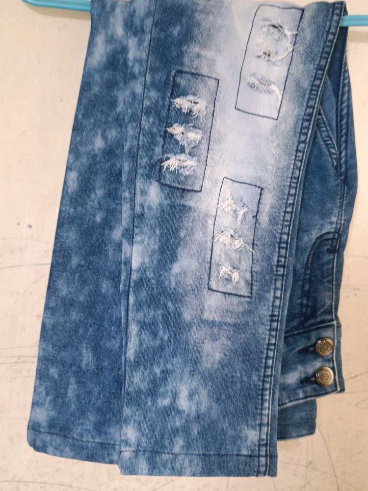 Acid Wash Ripped Jeans
