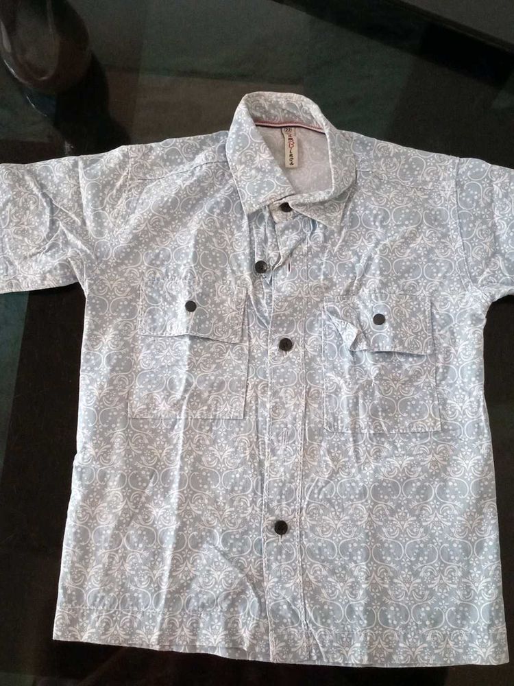 Patterned Short Sleeve Shirt