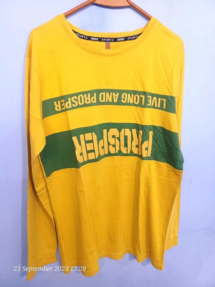 Yellow Men Full T-shirt 👕