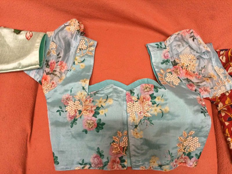 Brand New Designer Blouse - Light Blue