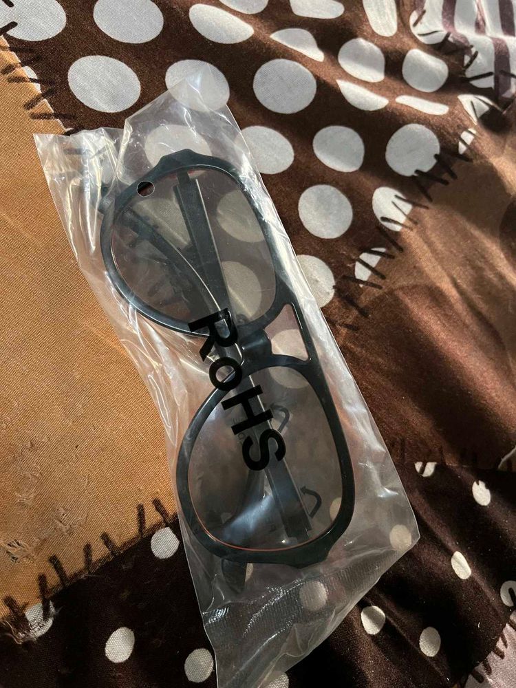 New Black Framed Aviator Glasses(3d)