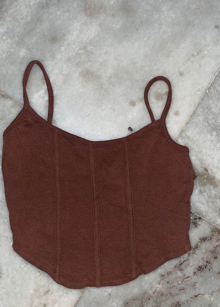 Brown Corset Top