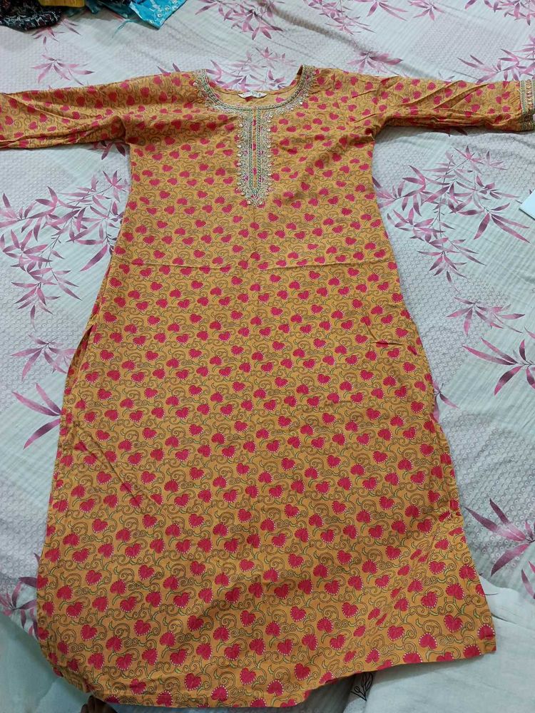 Heart Print Kurta