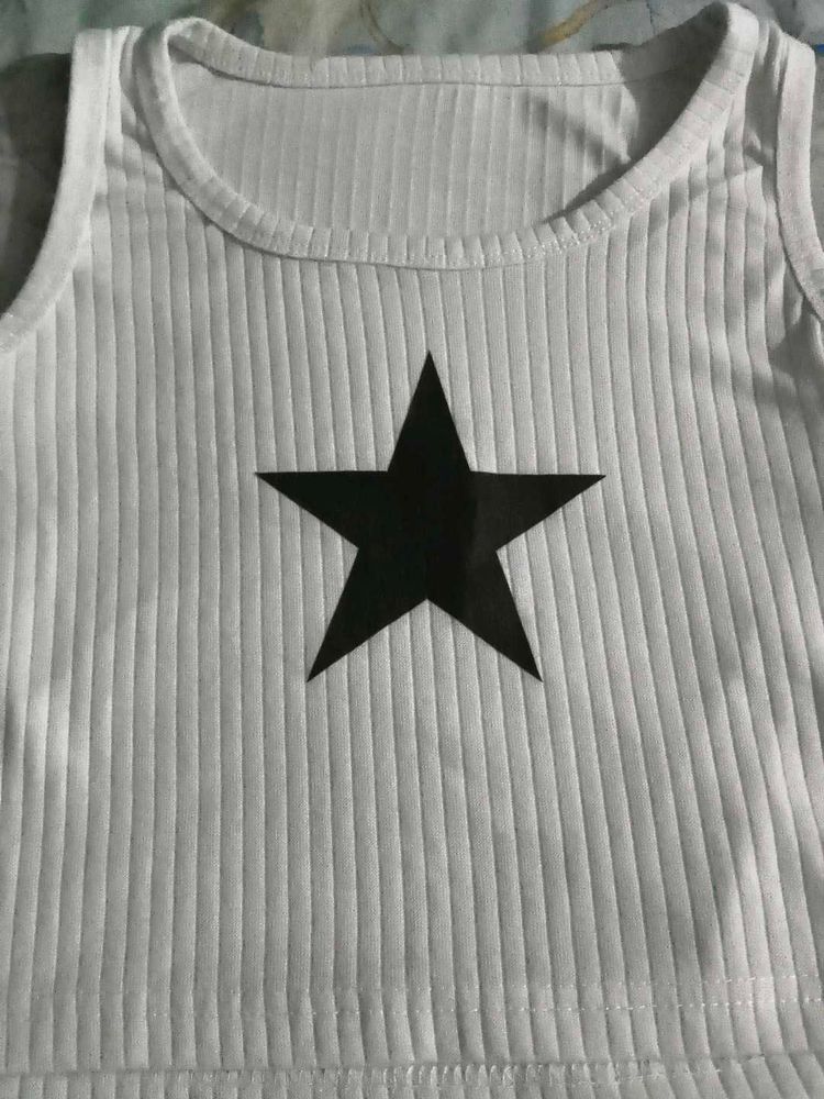 White Star Graphic Tank Top